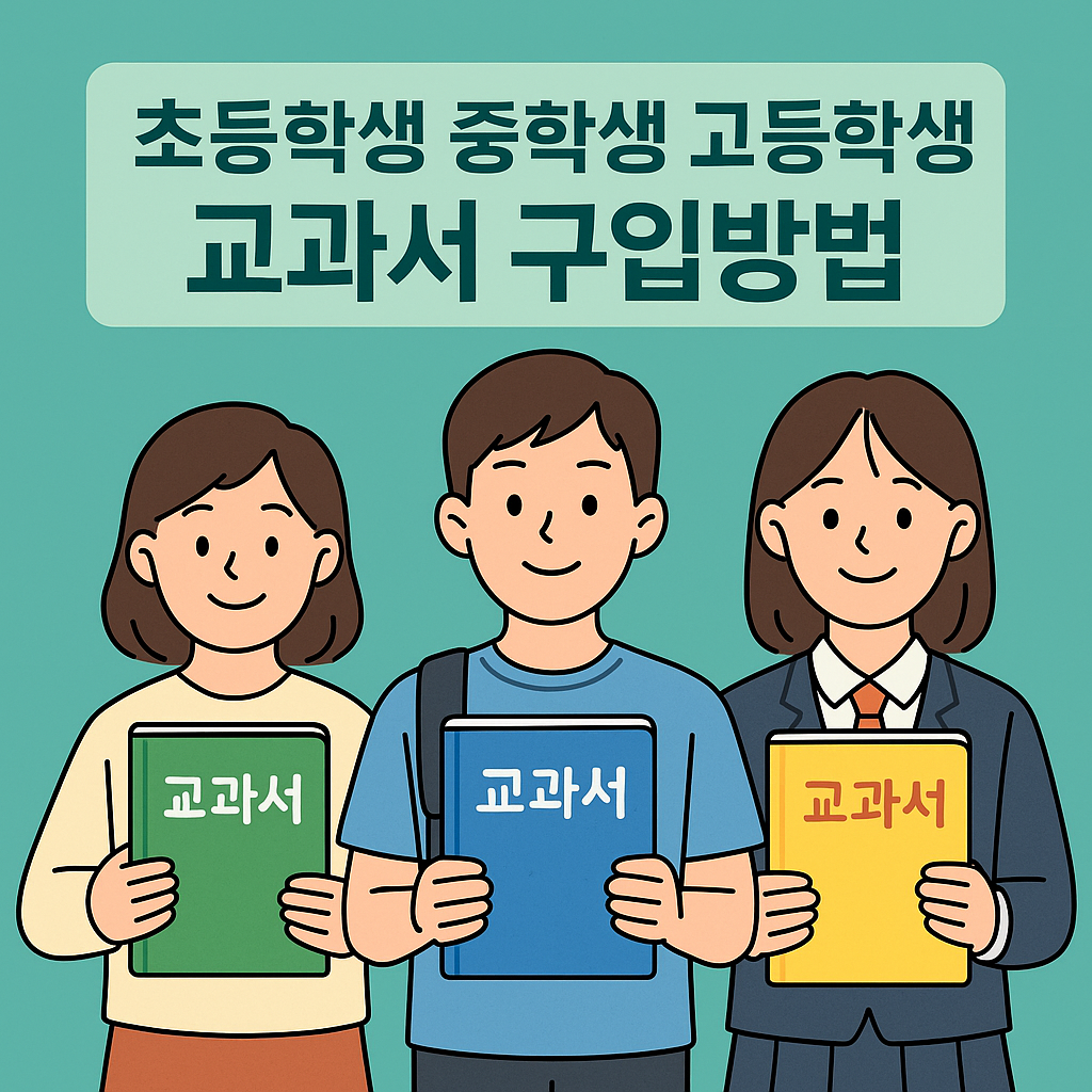 📘 초등학생 / 중·고등학생 교과서 구입방법 완벽 가이드 (2025 최신)