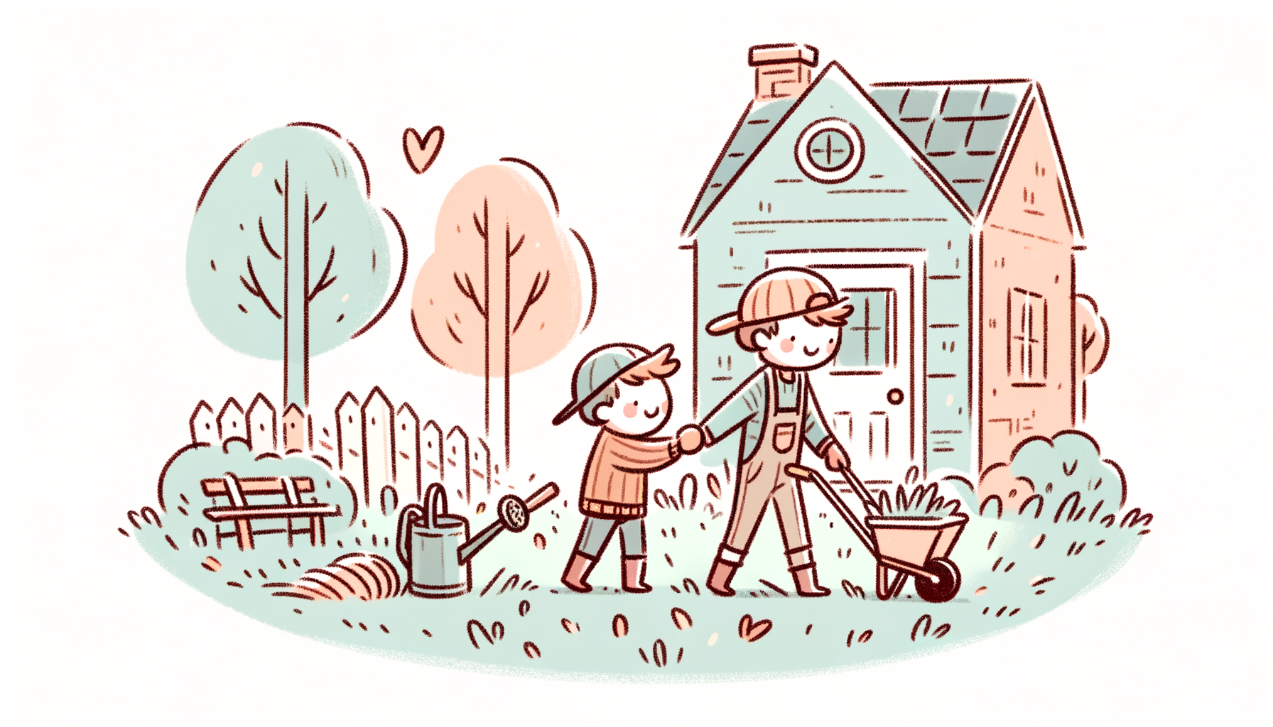 Helping a Neighbor with Their Yard Work